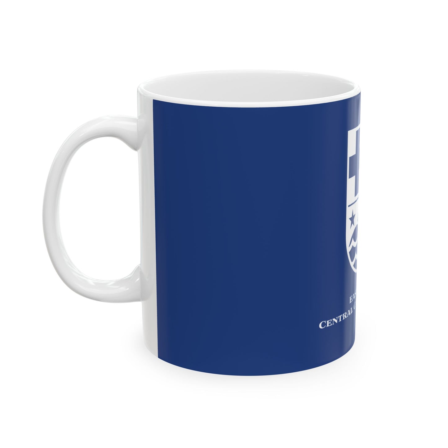 East Boston Central Catholic - East Boston, MA Ceramic Mug - Blue