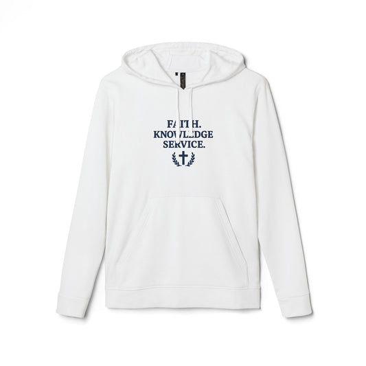 Faith. Knowledge. Service. adidas Unisex Fleece Hoodie
