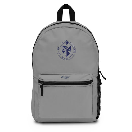 St. Michael School - Lowell, MA Backpack - Gray