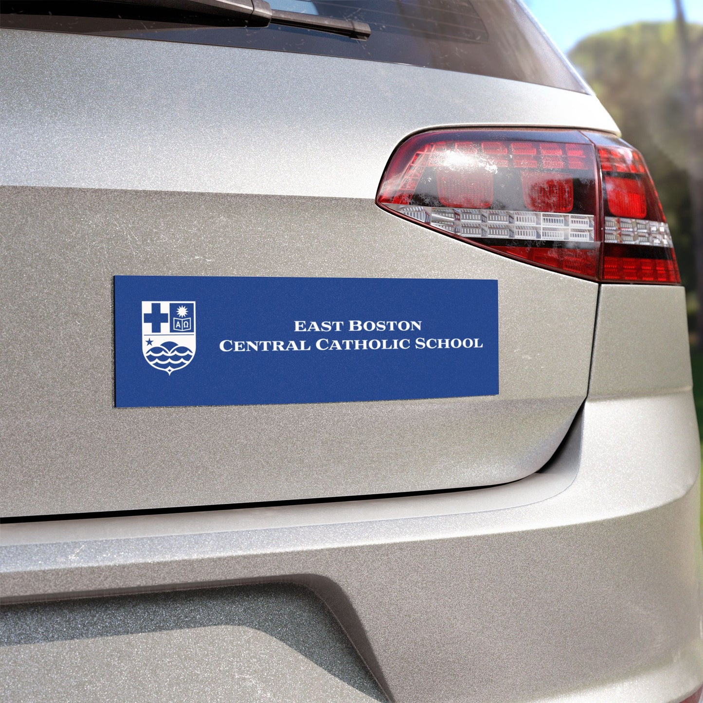 East Boston Central Catholic - East Boston, MA Car Magnet Blue