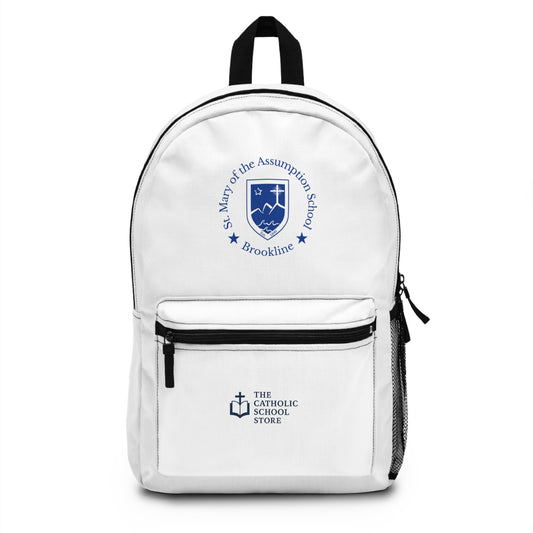 St. Mary of the Assumption - Brookline, MA Backpack - White