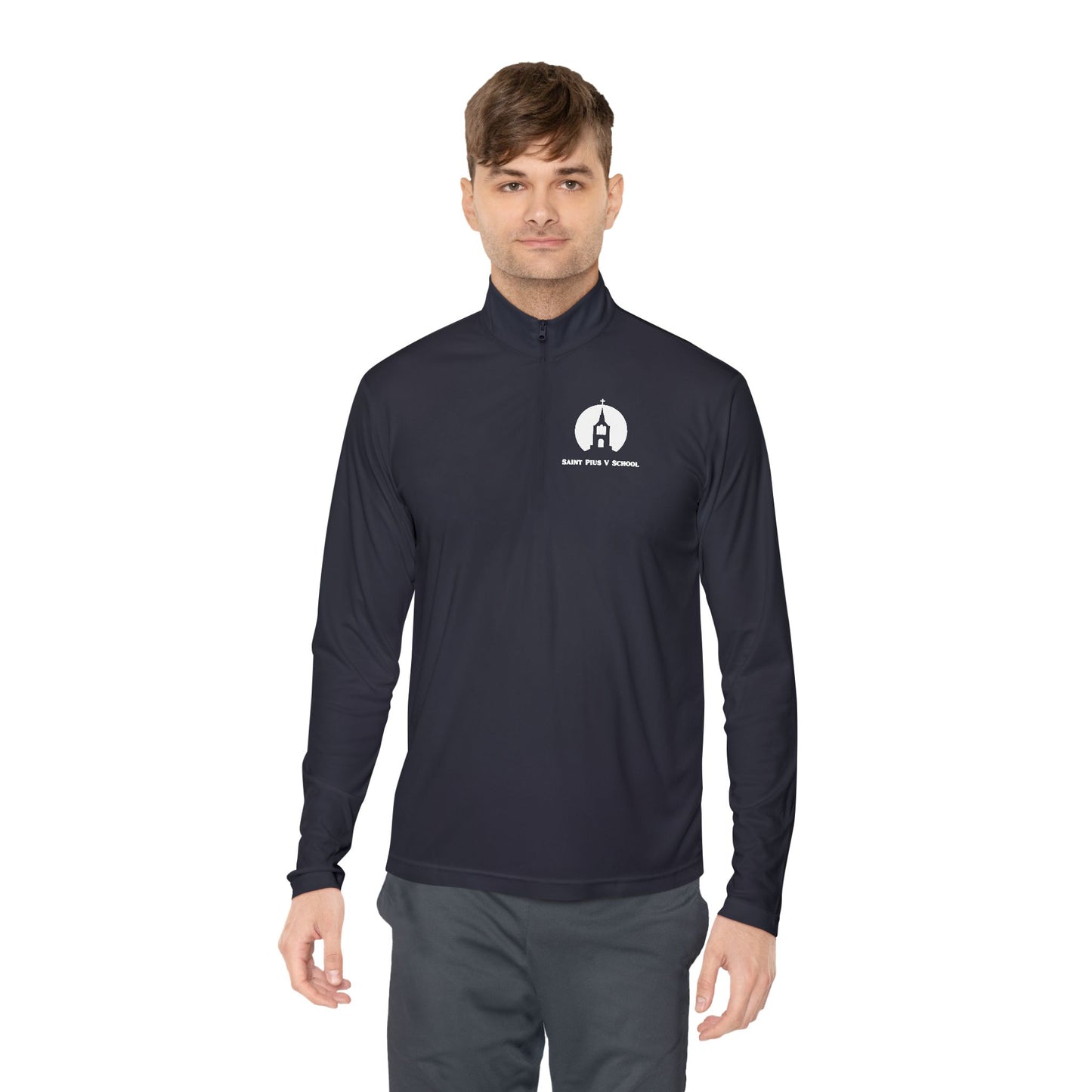 St. Pius V School - Lynn, MA Quarter-Zip Pullover (Adult Sizes)