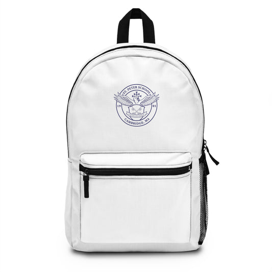 St. Peter School - Cambridge, MA Backpack - White