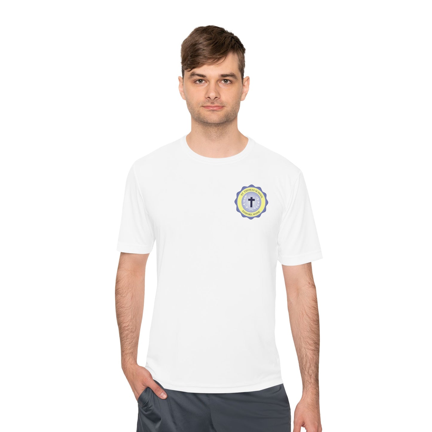 St. Thomas School - Sanford, ME Athletic T-Shirt Short Sleeve (Adult Sizes)