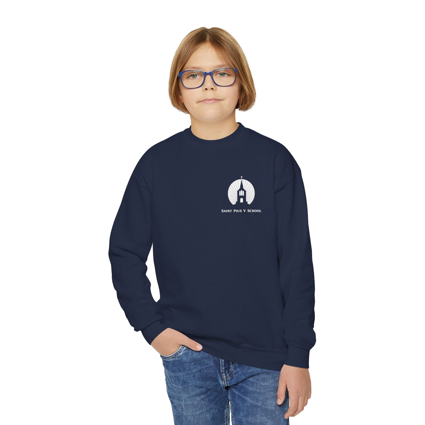 St. Pius V School - Lynn, MA Crewneck Sweatshirt (Youth Sizes)