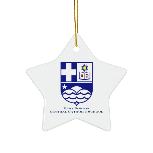 East Boston Central Catholic - East Boston, MA Ceramic Ornament, 4 Shapes