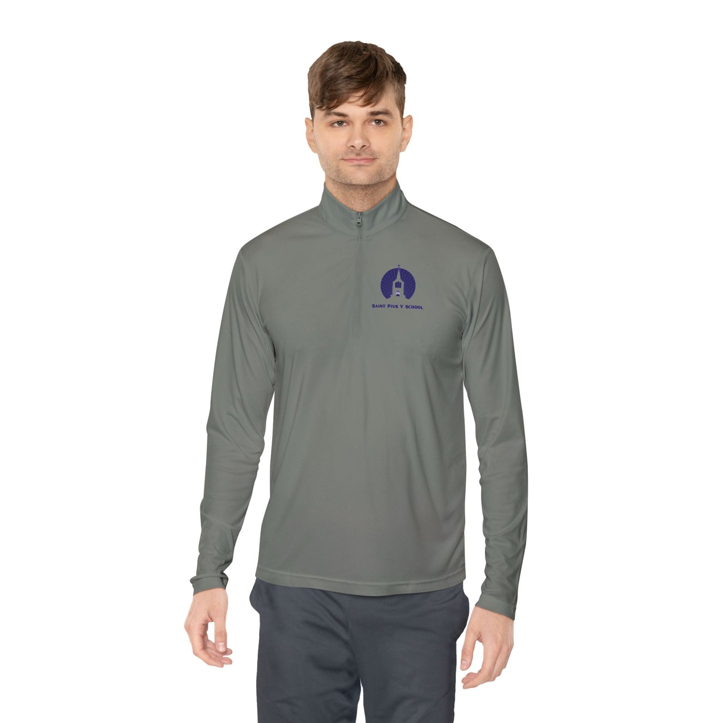 St. Pius V School - Lynn, MA Quarter-Zip Pullover (Adult Sizes)