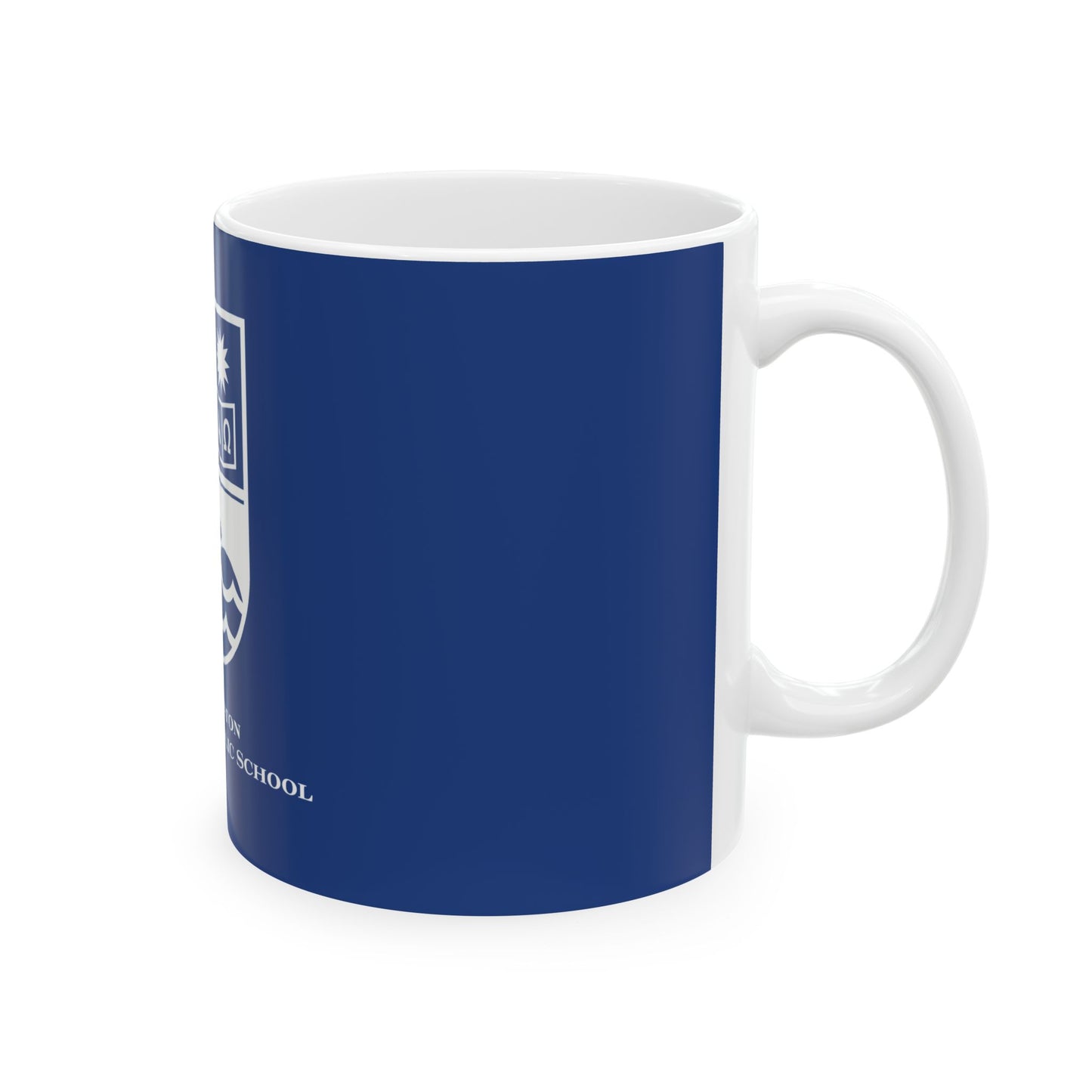East Boston Central Catholic - East Boston, MA Ceramic Mug - Blue