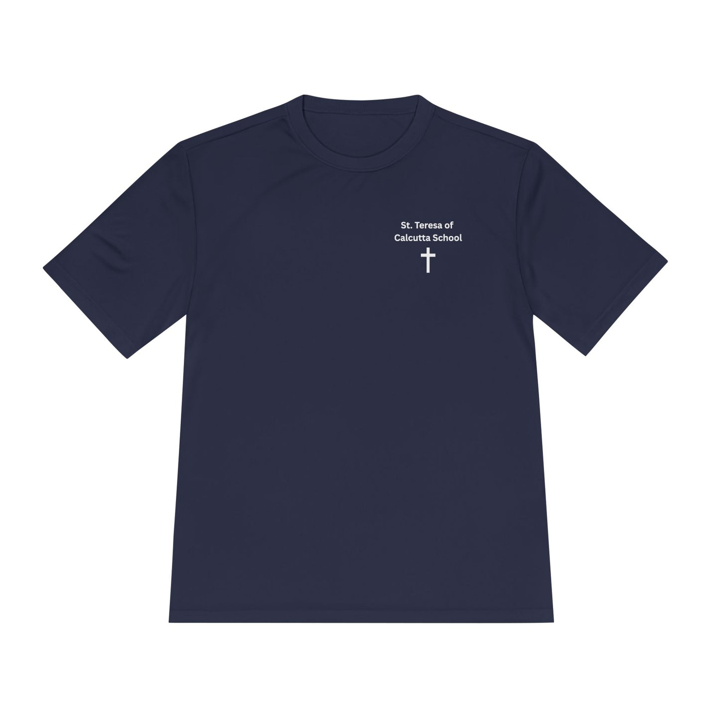 St. Teresa of Calcutta School - New Bedford, MA Athletic T-Shirt Short Sleeve (Adult Sizes)