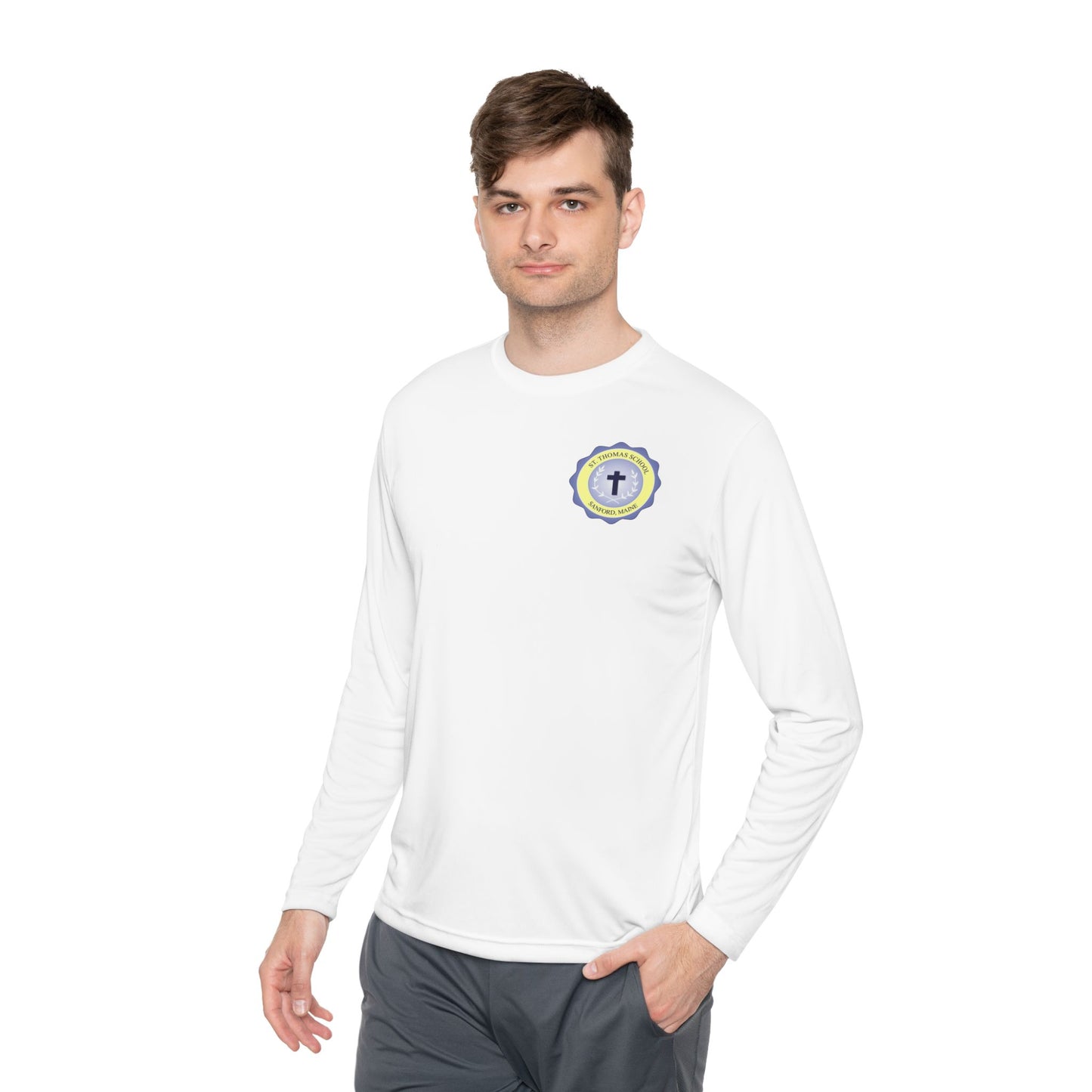 St. Thomas School - Sanford, ME Athletic Tee Long Sleeve (Adult Sizes)