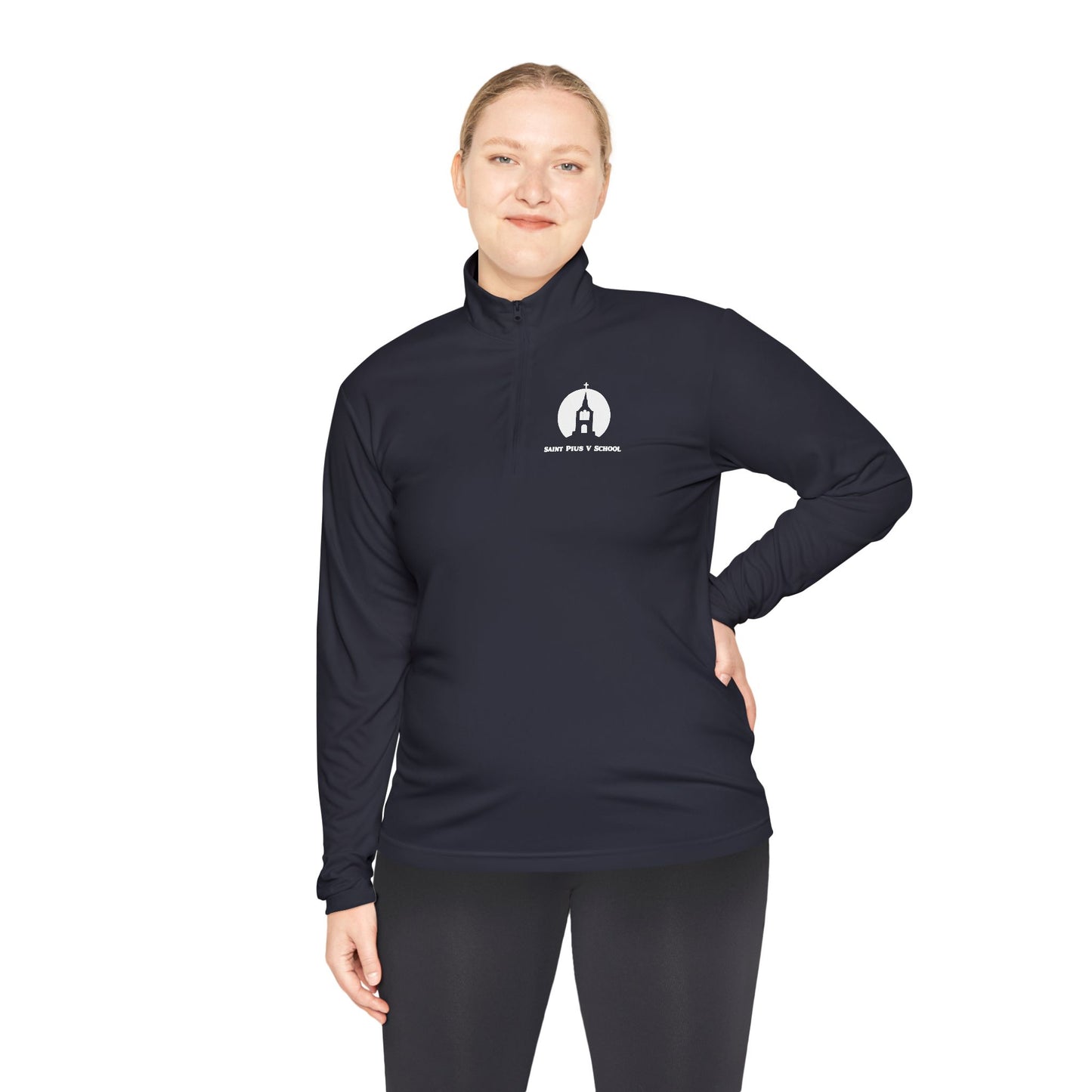 St. Pius V School - Lynn, MA Quarter-Zip Pullover (Adult Sizes)