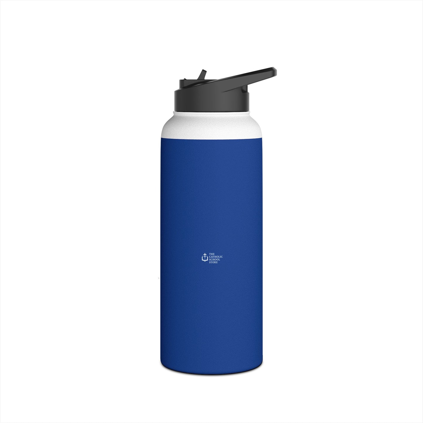 East Boston Central Catholic - East Boston, MA Water Bottle, Standard Lid - Blue