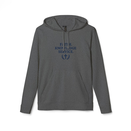 Faith. Knowledge. Service. adidas Unisex Fleece Hoodie