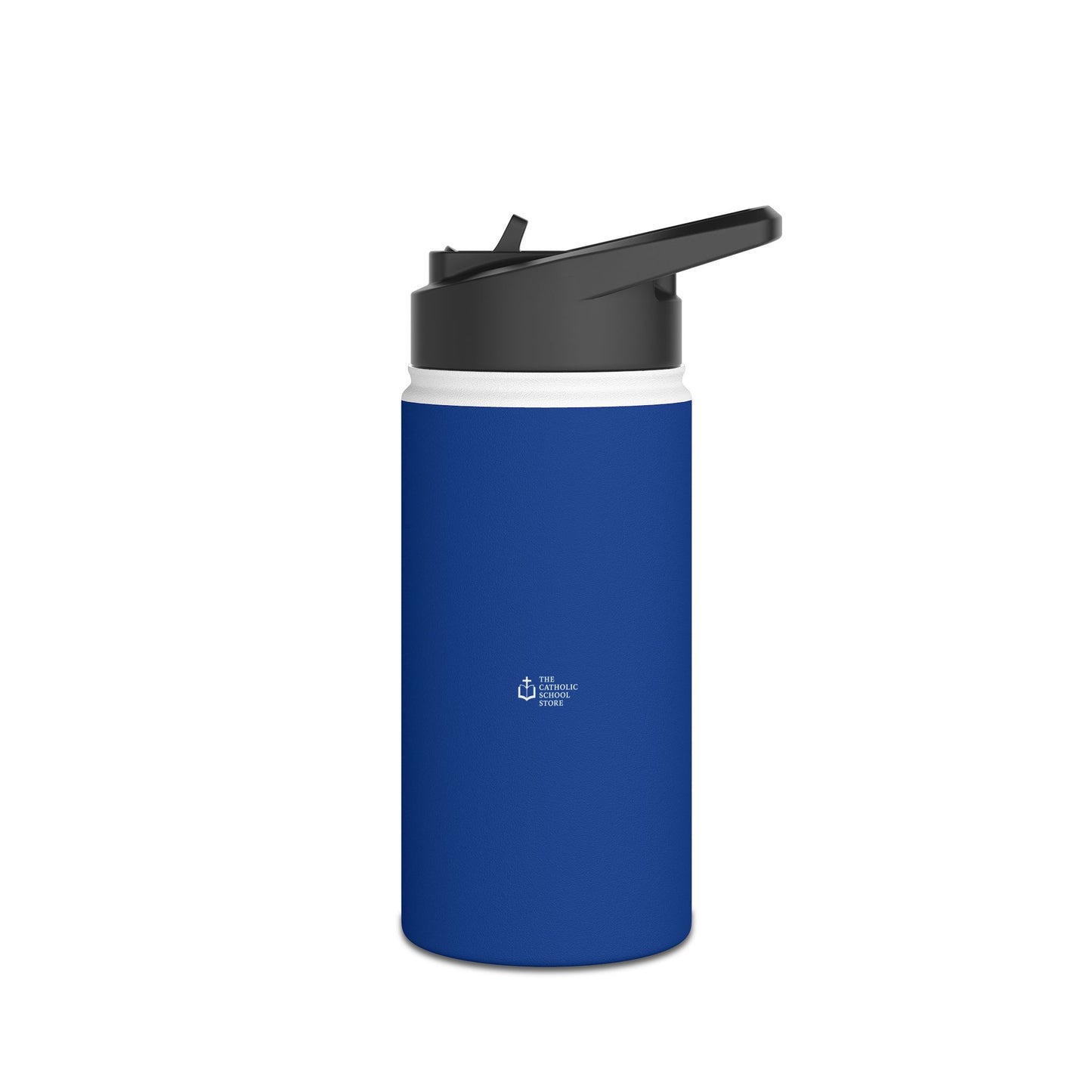 East Boston Central Catholic - East Boston, MA Water Bottle, Standard Lid - Blue