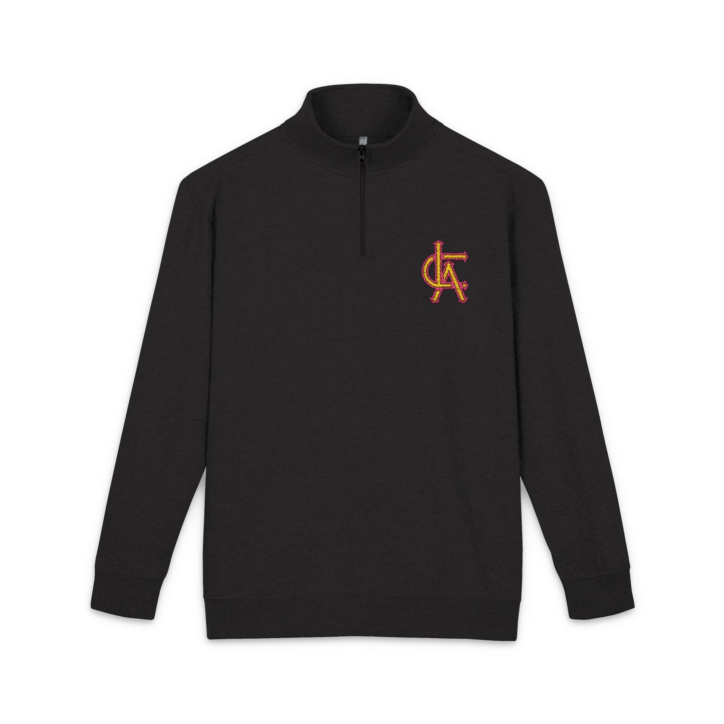 LCA - Lawrence, MA Quarter-Zip FLEECE Pullover - EMBROIDERED Monogram (Adult Sizes)